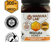 Miere de Manuka Manuka Lab, MGO 300 + Noua Zeelanda, 500 g, naturala